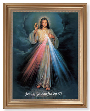 Divine Mercy in Spanish 11x14 Framed Print Artboard