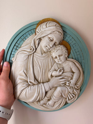 Madonna and Child Garden Plaque | Catholic Mother's Day Gift