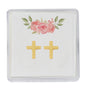 Gold Tone Cross Stud Earrings