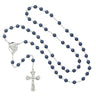 Ecce Homo Blue Metallic Rosary