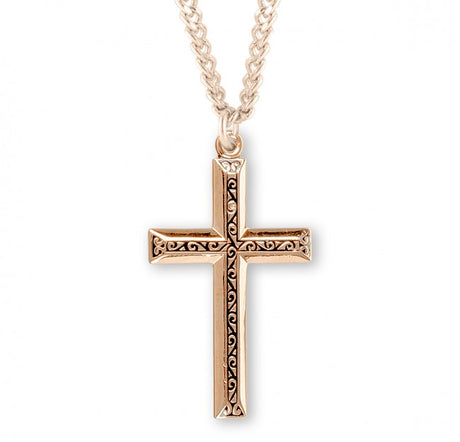 Filigree Cross with Antiqued Finish