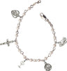 First Communion Pearl Charm Bracelet for Girls