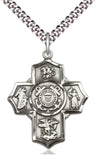Five Way Cross US Coast Guard Necklace