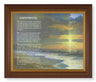 Footprints 8x10 Textured Artboard Dark Walnut Frame