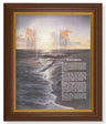Footprints 8x10 Textured Artboard Dark Walnut Frame