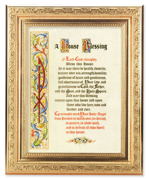 Formal House Blessing 6x8 Print Under Glass