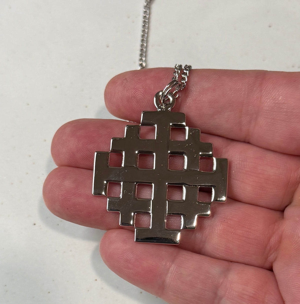Men's Large Jerusalem Cross Pendant