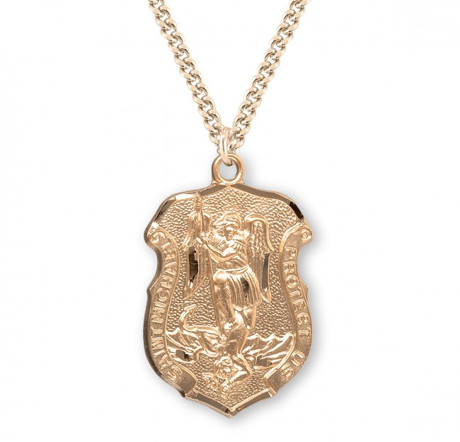 St. Michael Medal with Shield Shape