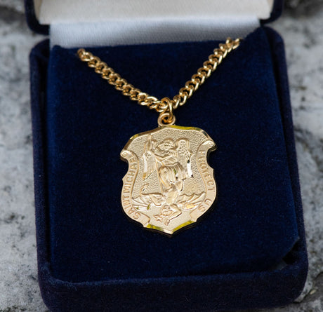 St. Michael Medal with Shield Shape
