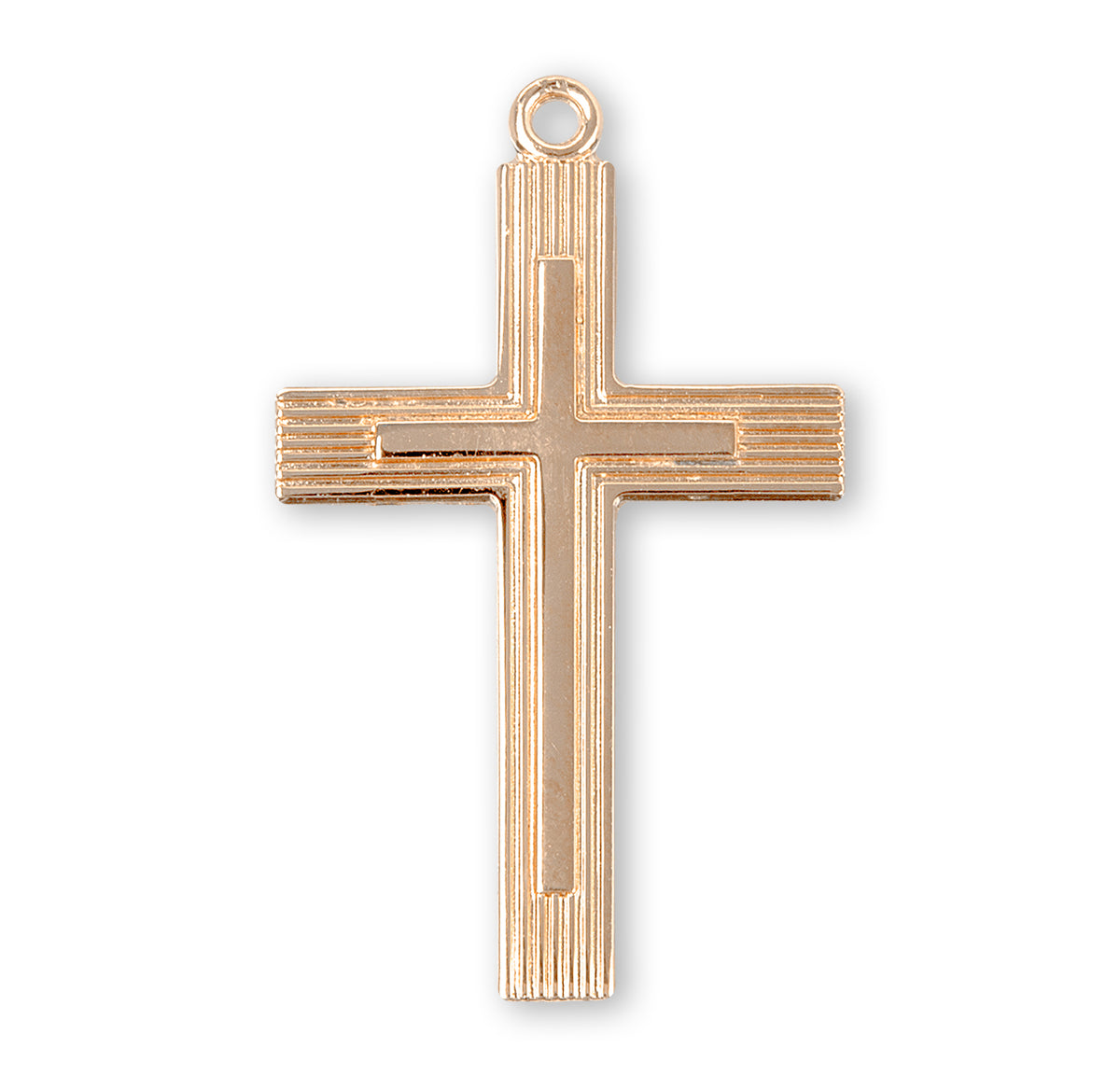 Extra Large Cross Necklace, Gold Over Sterling Silver