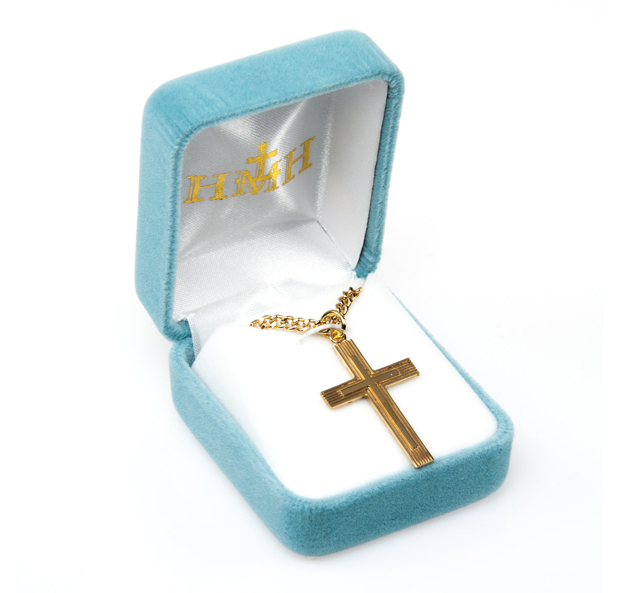 Extra Large Cross Necklace, Gold Over Sterling Silver