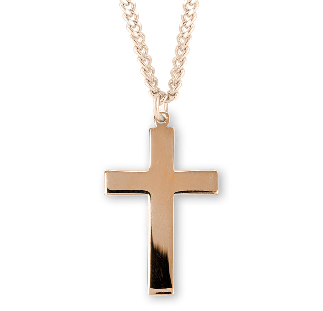 Latin Cross Necklace, Gold Over Sterling Silver