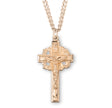 Pierced Crucifix Necklace, Gold Over Sterling Silver