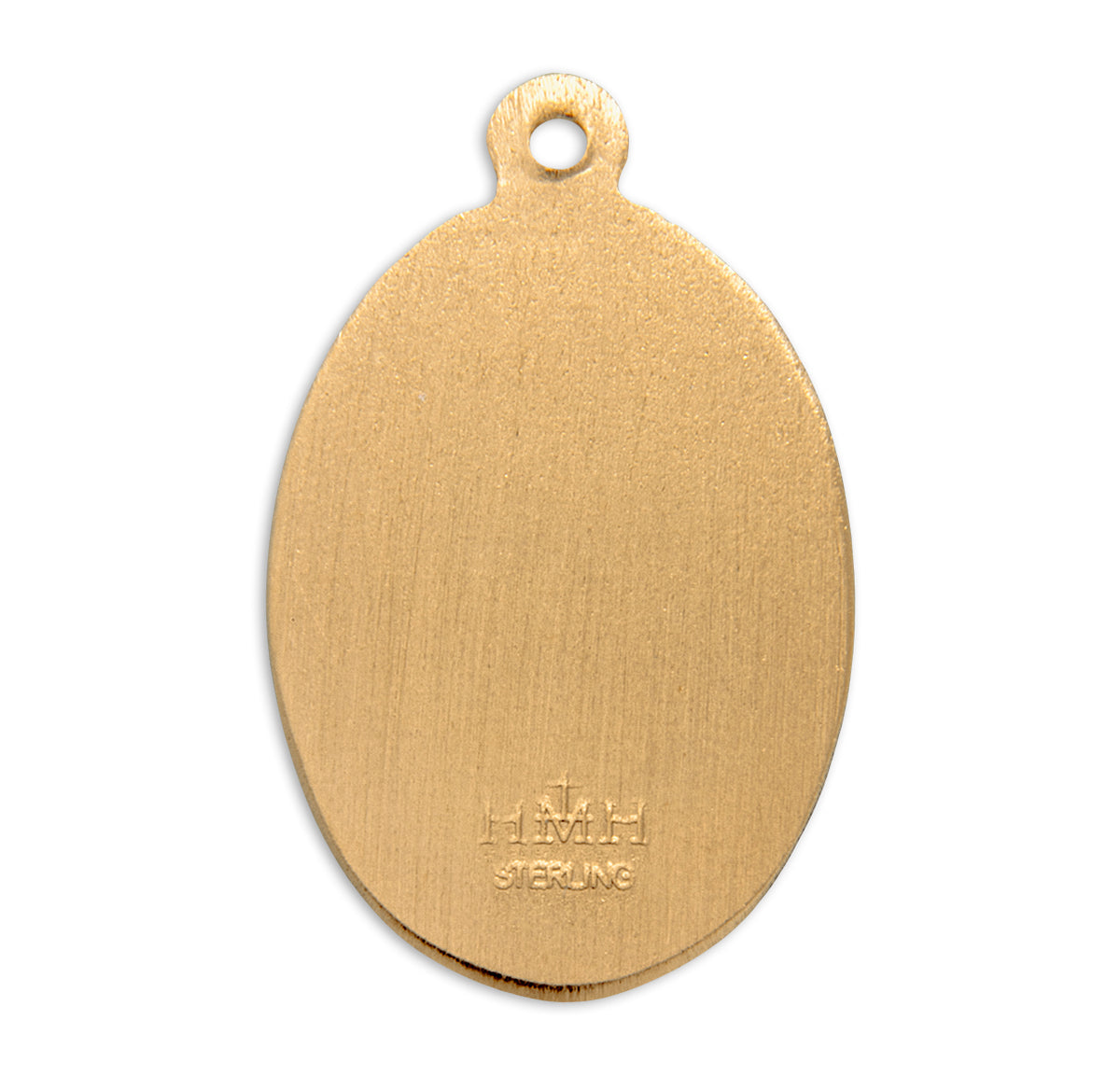 Saint Jude Oval Medal Necklace, Gold Over Sterling Silver