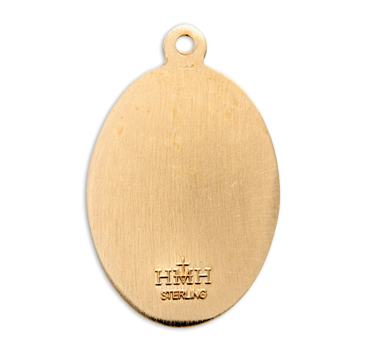 Saint Peter Oval Medal Necklace, Gold Over Sterling Silver