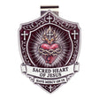 Sacred Heart of Jesus Zinc Visor Clip
