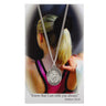St. Christopher Gymnastics Medal Necklace and Prayer Card for Girls