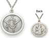 St. Christopher Gymnastics Sports Medal with Chain for Girls