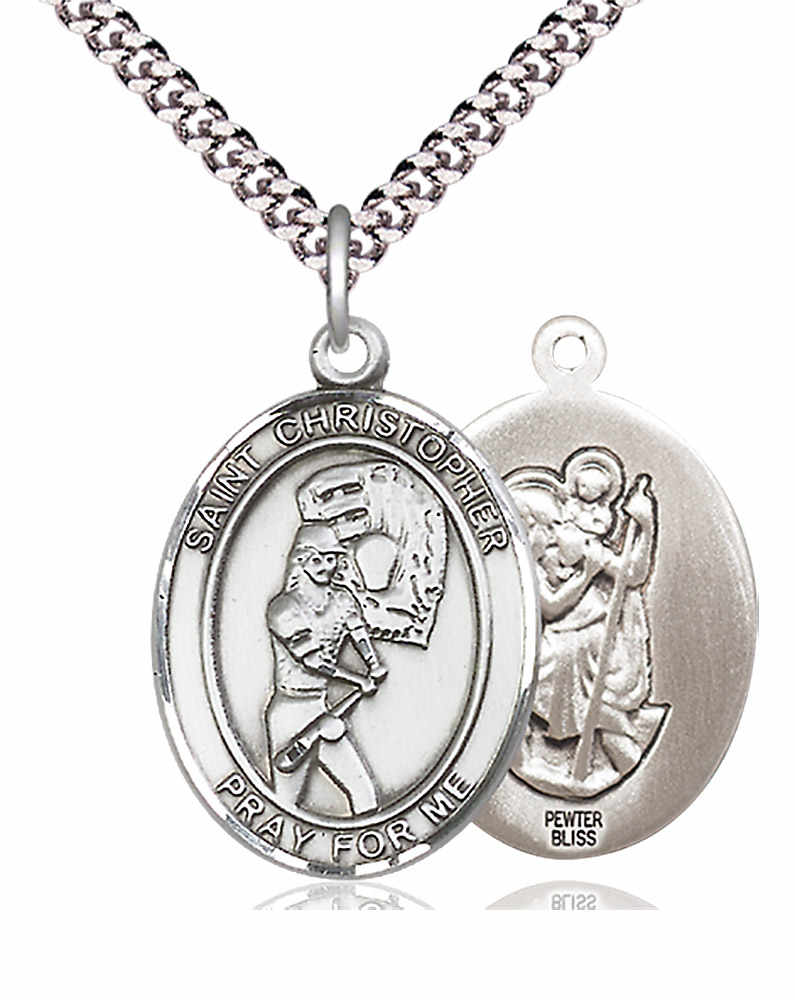 St. Christopher Softball Medal for Girls