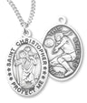 St. Christopher Volleyball Medal Sterling Silver for Women