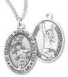 St. Sebastian Tennis Medal Sterling Silver for Women