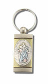 Gold-Plated Sterling Silver Saint Christopher Keyring