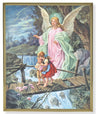 Guardian Angel Gold Trim Plaque