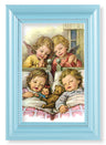 Guardian Angels with Twins 4x6 Print Pearlized Frame