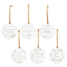 Names of Jesus Christmas Ornaments - Set of 6