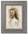 Head of Christ 7x9 Gray Oak Frame