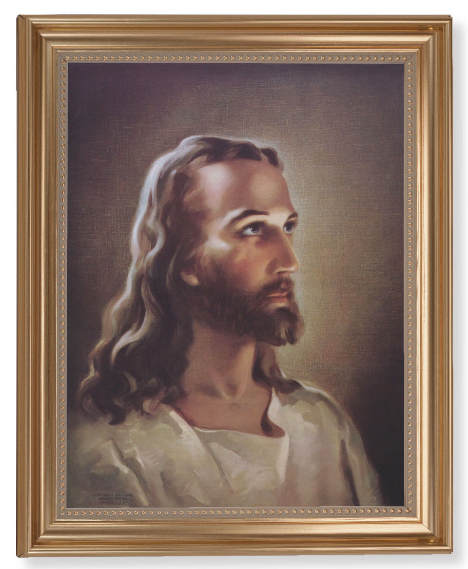 Head of Christ by Sallman 11x14 Framed Print Artboard