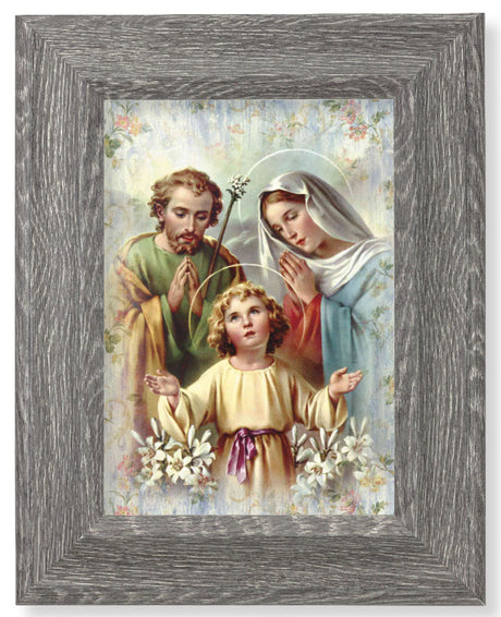 Holy Family 7x9 Gray Oak Frame
