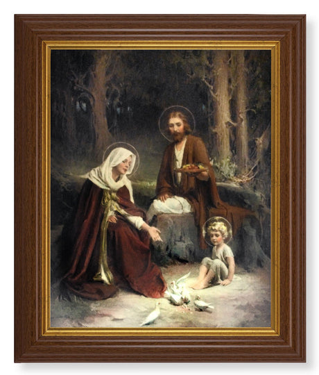 Holy Family by Chambers 8x10 Textured Artboard Dark Walnut Frame