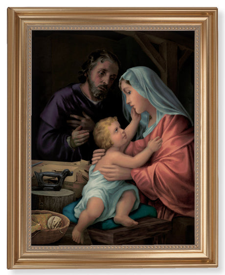Holy Family in Joseph's Workshop 11x14 Framed Print Artboard