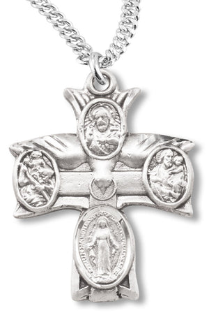 Holy Spirit Cross 4 Way Pendant
