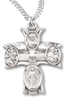 Holy Spirit Cross 4 Way Pendant