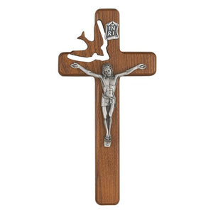 Cut Out Dove Holy Spirit Wood Wall Crucifix