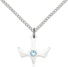 Holy Spirit Pendant with Birthstone Options