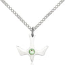 Holy Spirit Pendant with Birthstone Options