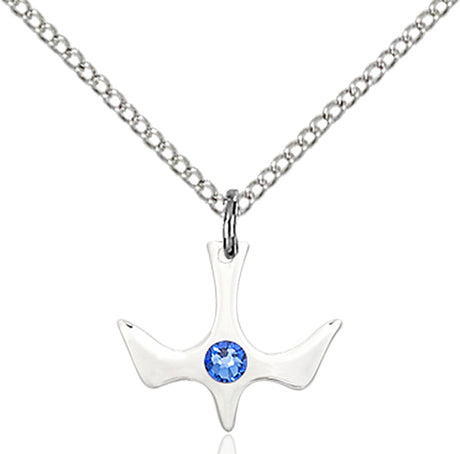 Holy Spirit Pendant with Birthstone Options