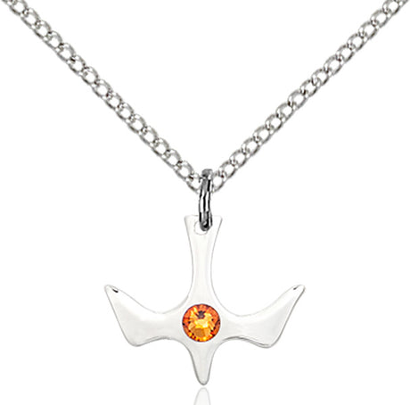 Holy Spirit Pendant with Birthstone Options