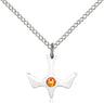 Holy Spirit Pendant with Birthstone Options