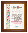 House Blessing 8x10 Textured Artboard Dark Walnut Frame