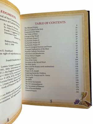 First Communion Missal for Girls - White Padded Leatherette with Raised Silver Chalice