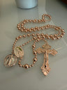 St. Benedict Copper Plated Battle Rosary