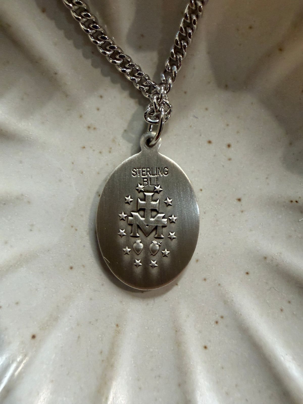 Men's Oval Shaped Miraculous Medal