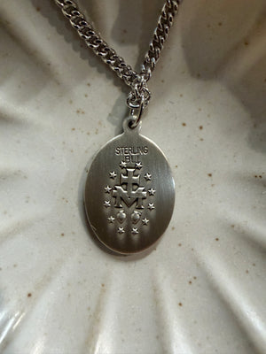 Men's Oval Shaped Miraculous Medal