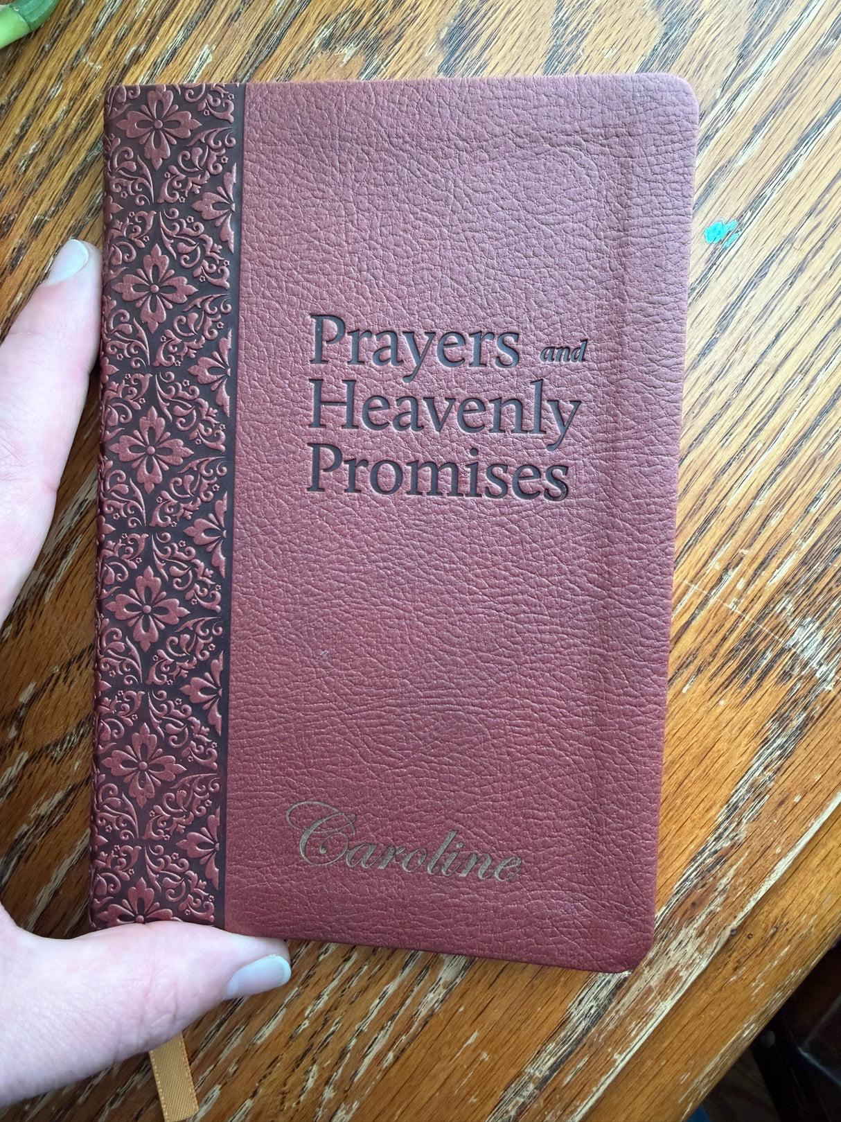 Prayers and Heavenly Promises – Deluxe Leatherette Personalized