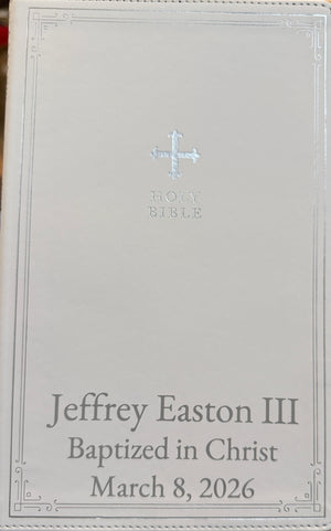 Catholic Gift Bible NRSV - Premium Leatherlike for Baptism, First Communion & Confirmation