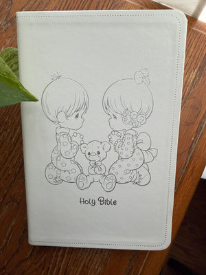Precious Moments Catholic Bible for Boys or Girls (White)